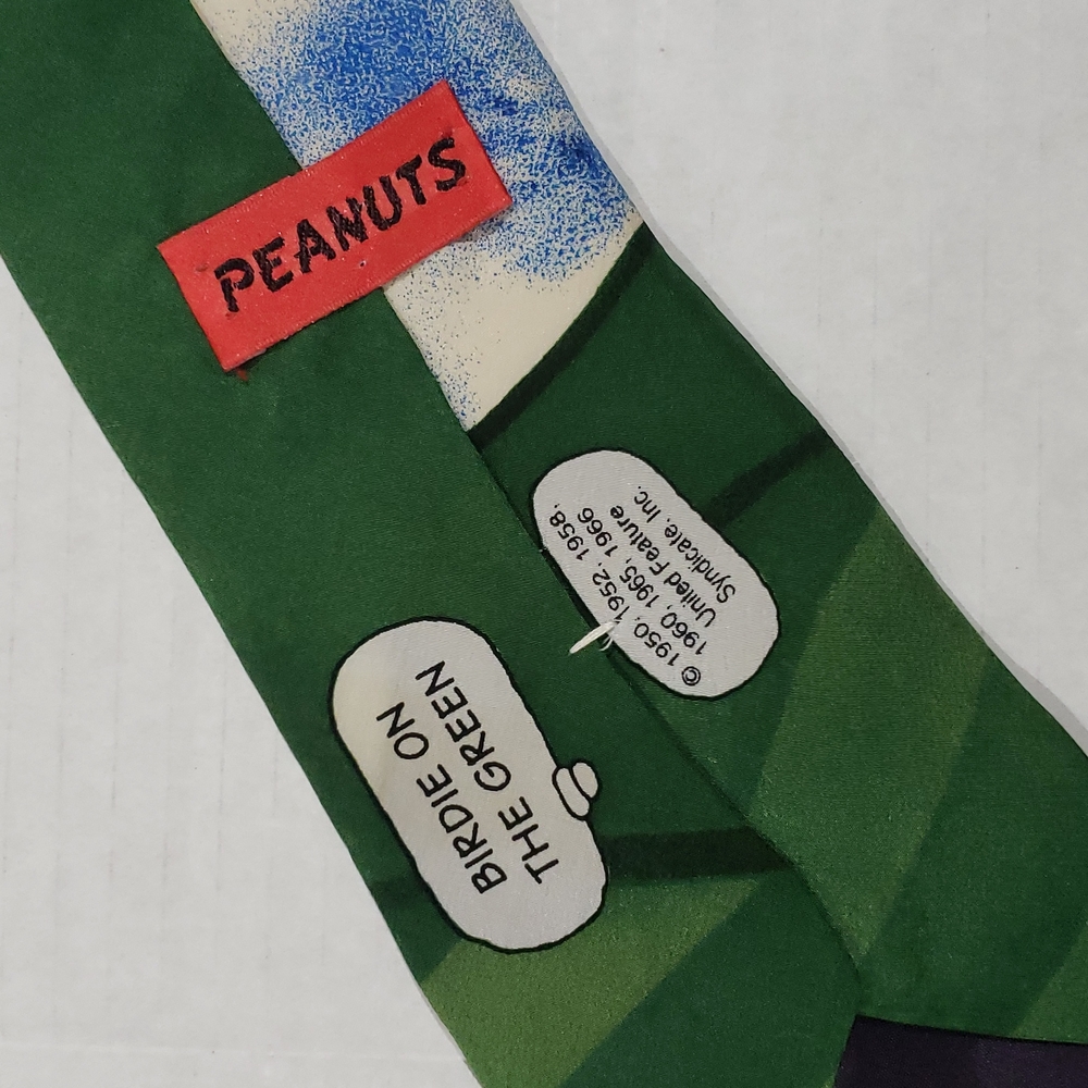 Peanuts birdie on the green golf tie snoopy - Picture 3 of 3